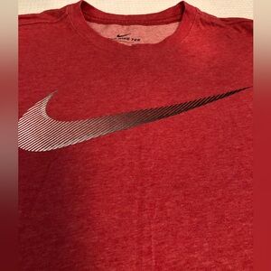 Nike Short Sleeve Tee, Size Medium, Red